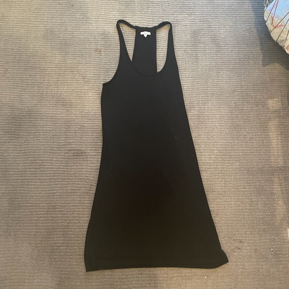 Splendid racer back black dress